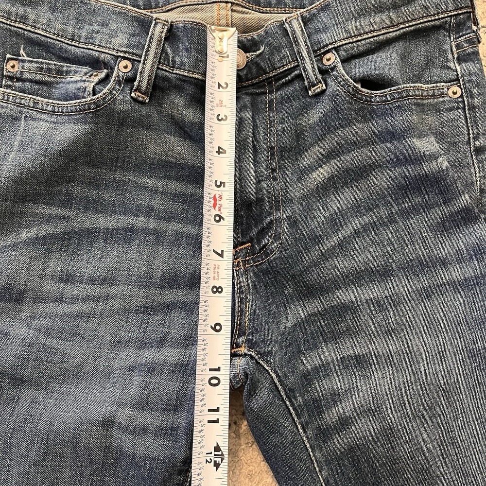 Abercrombie & Fitch Kennan Straight Medium Blue Wash Jeans Mens 30x32 Stretch - Picture 5 of 9